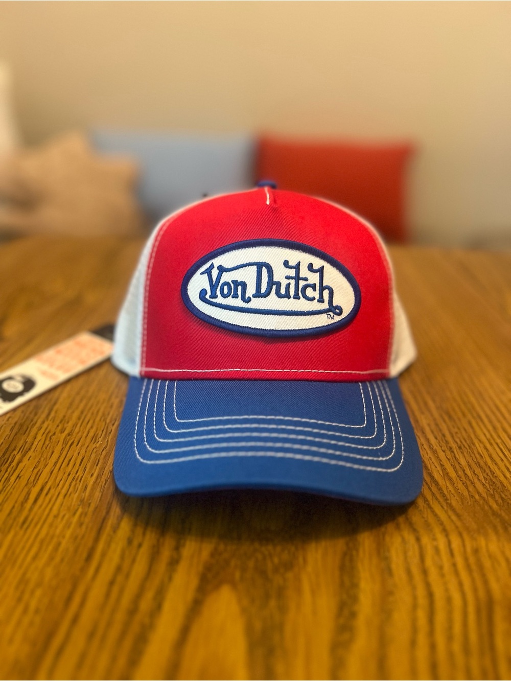 Von Dutch Trucker Hat, NWT, Americana, red, white, blue